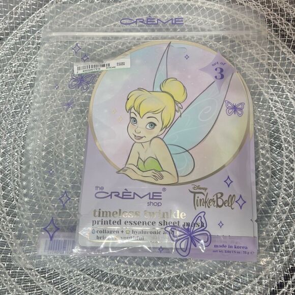 The crème Shop Disney Tinker Bell Eye Shadow Palette and Face Mask NWT - Picture 8 of 9